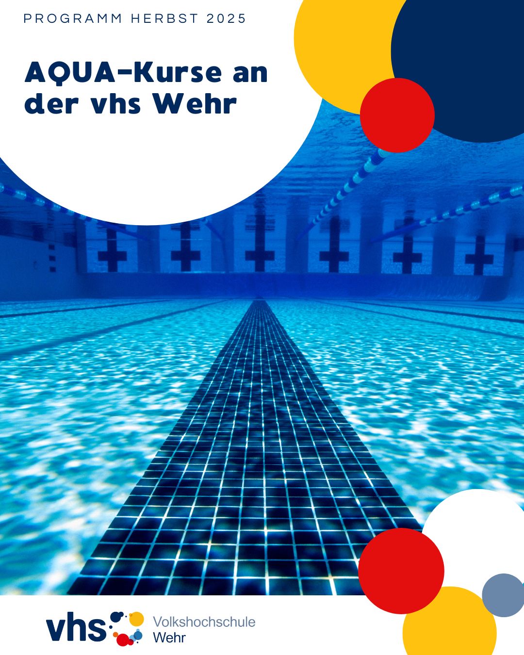 Öffnet die Seite 'Aqua-Kurse an der vhs Wehr!'